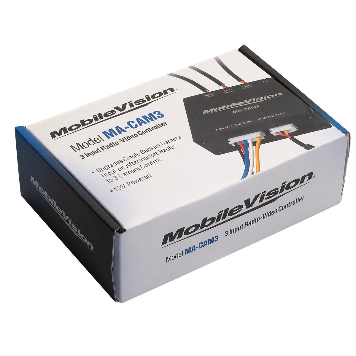 MobileVision 3-Input Radio-Video Right - Left - Rear 12V Camera Controller