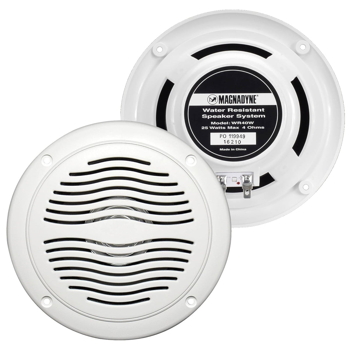 AquaVibe WR40 | Water-Resistant Marine & Hot Tub 5" Dual Cone Speakers | Sold as a Pair