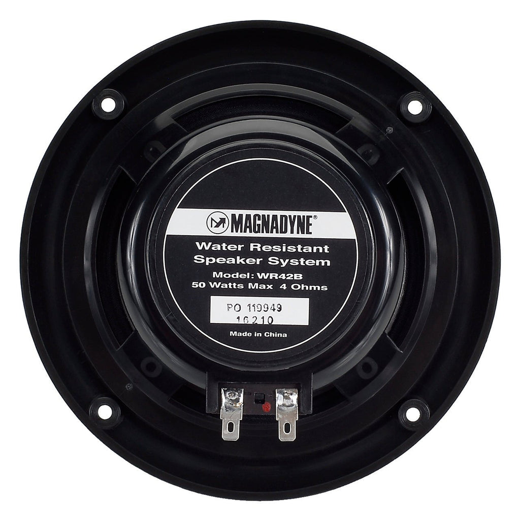 AquaVibe | Marine Water-Resistant 5" Dual Cone Speaker/Grill | Black