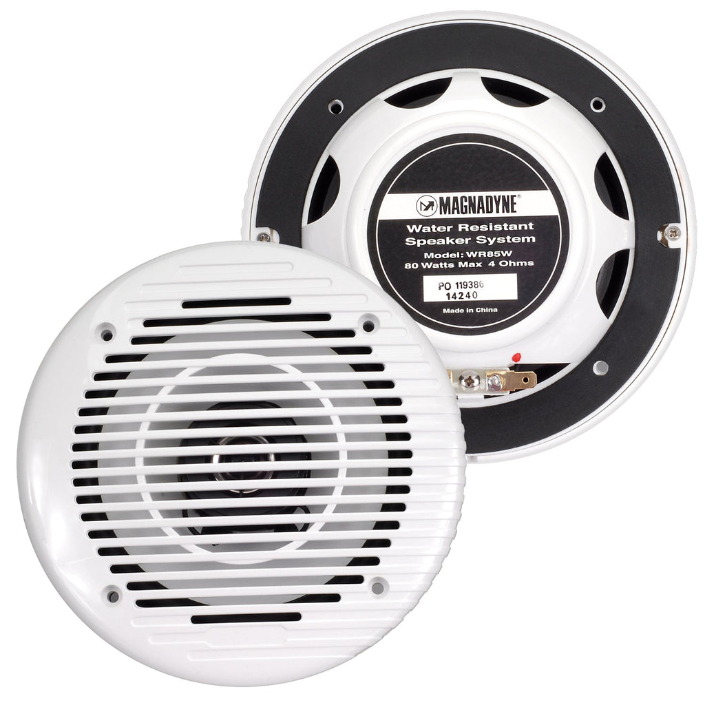 AquaVibe WR85W-PAIR | Marine Water-Resistant 6 1/2" 2-Way Speakers | Sold as a Pair