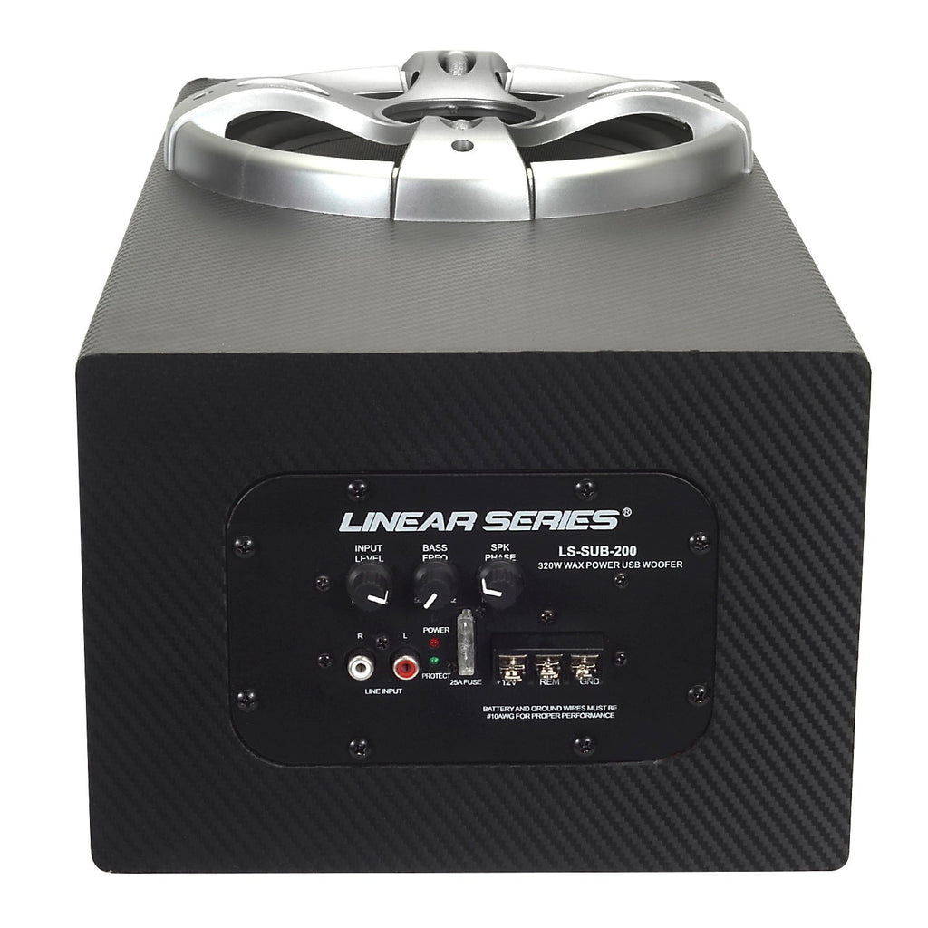 Linear Series LS-SUB-200 | 320-Watt Amplifier Powered 8" Ported Subwoofer