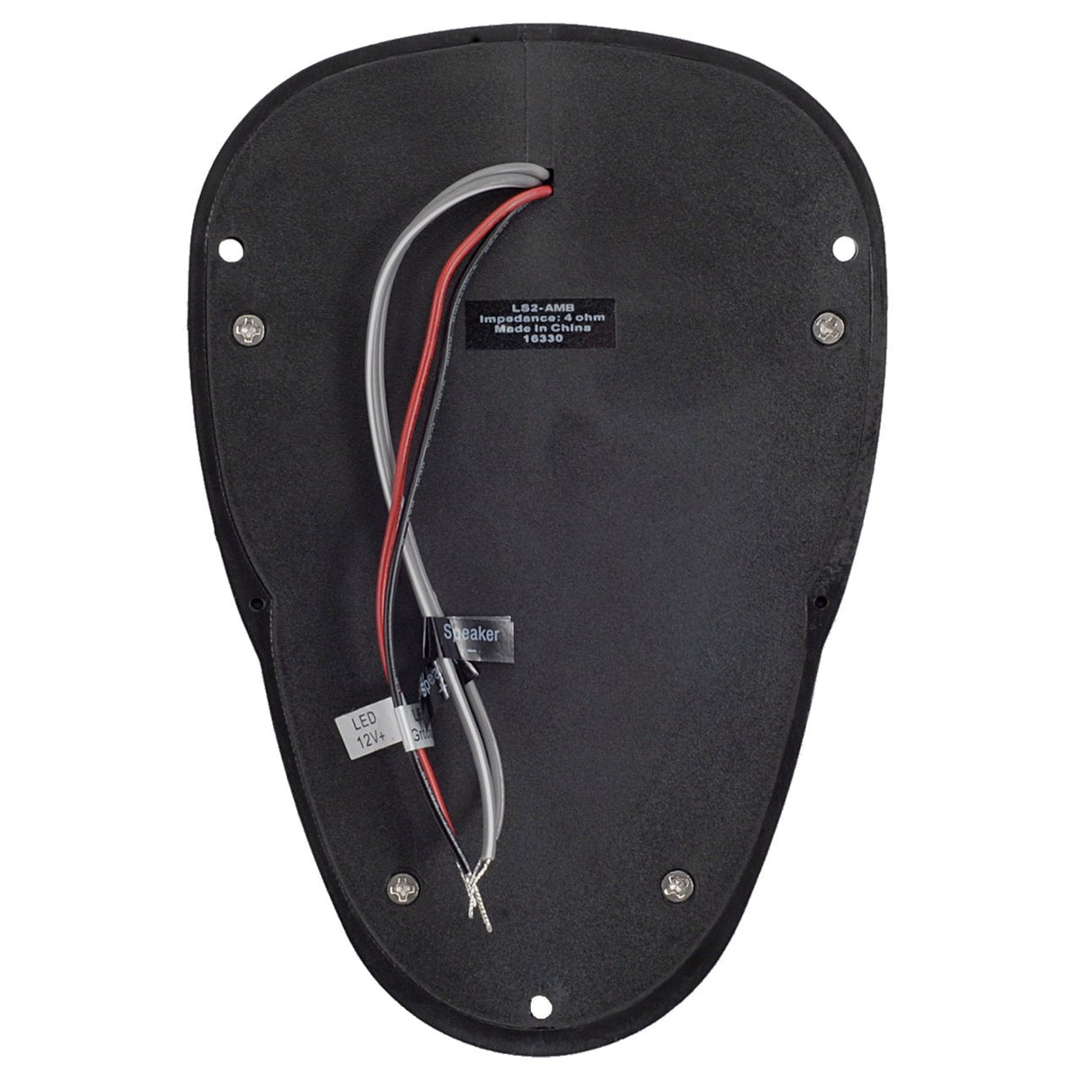 Linear Series | Water Resistant 3" Surface Mount LED Satellite Speaker | Blue, White or Amber