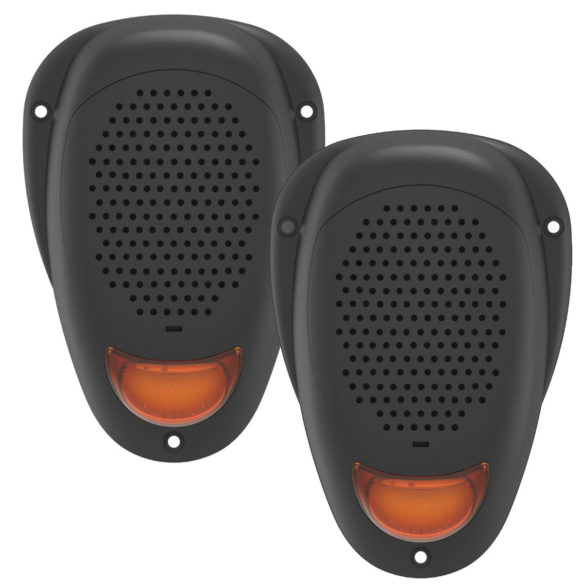 Linear Series LS2 | Water Resistant 3" Surface Mount LED Satellite Speakers (Blue, White or Amber) | Sold as a Pair