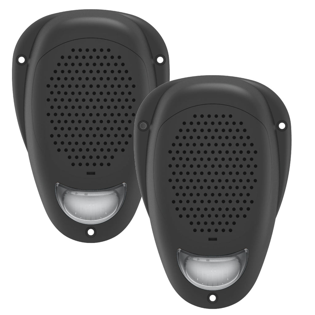 Linear Series LS2 | Water Resistant 3" Surface Mount LED Satellite Speakers (Blue, White or Amber) | Sold as a Pair