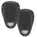 Linear Series LS2 | Water Resistant 3" Surface Mount LED Satellite Speakers (Blue, White or Amber) | Sold as a Pair