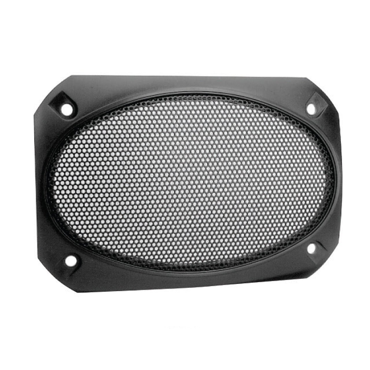 Magnadyne | 4" x 6" Satin Finish Speaker Grill | Black Metal Mesh