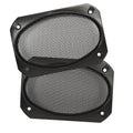 Magnadyne G46WI-PR | 4" x 6" Satin Finish Speaker Grills | Black Metal Mesh - Pair