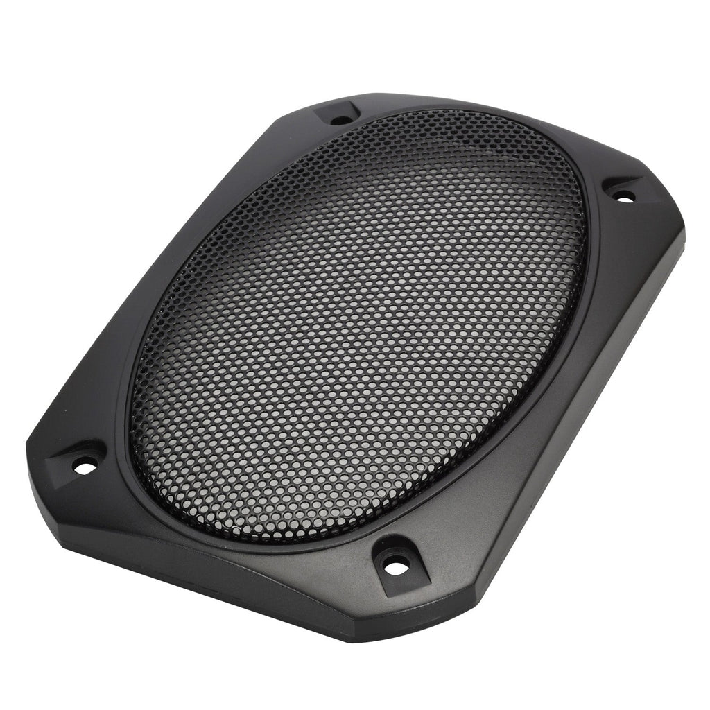 Magnadyne G46WI-PR | 4" x 6" Satin Finish Speaker Grills | Black Metal Mesh - Pair