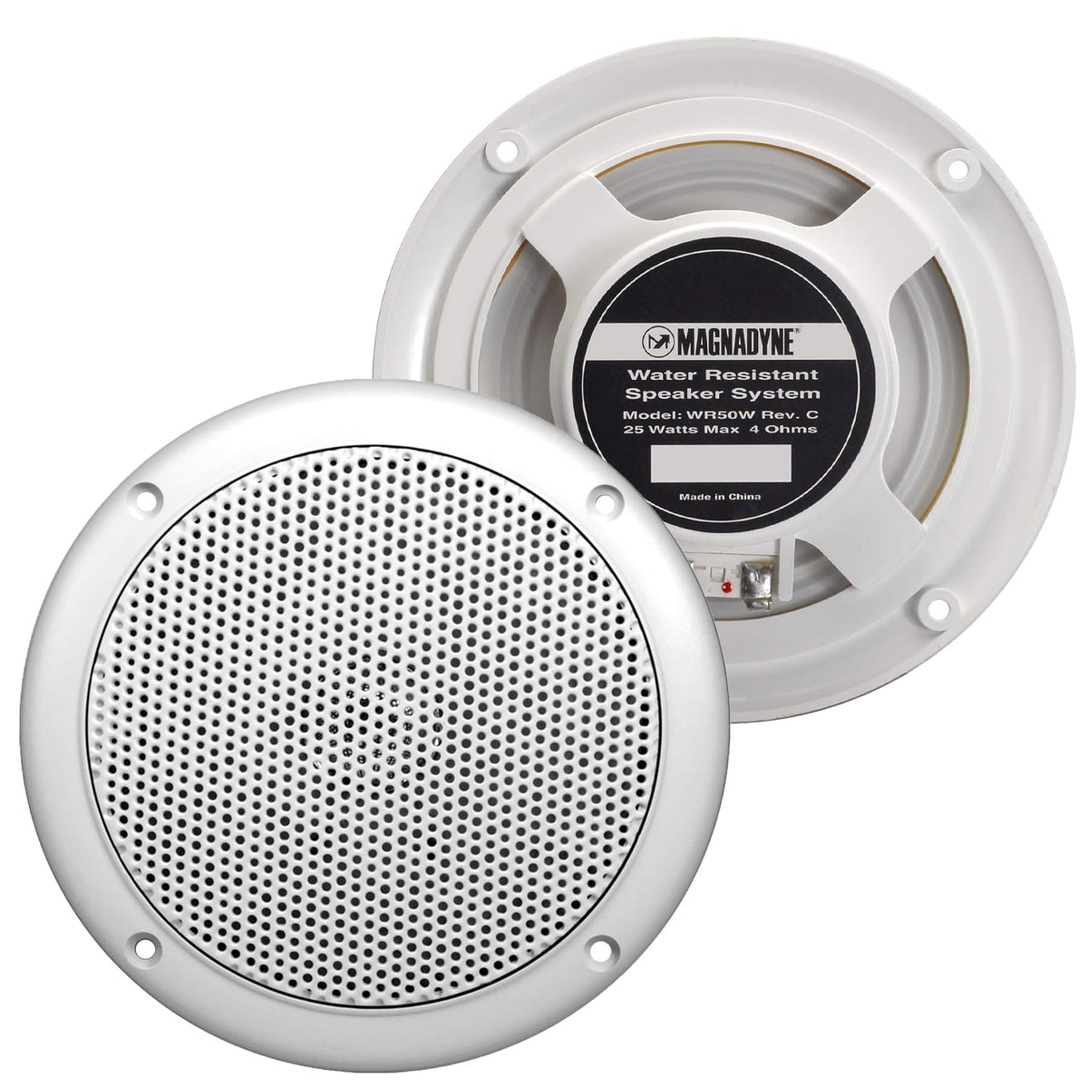 Magnadyne WR50-PAIR | 5" Dual Cone Slim Profile Speakers | Black or White
