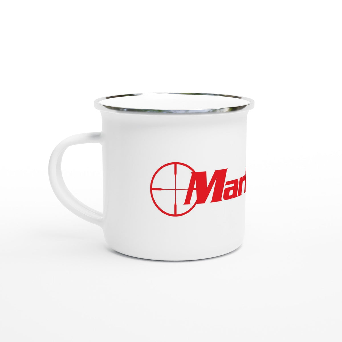 Marksman | White 12oz Enamel Mug