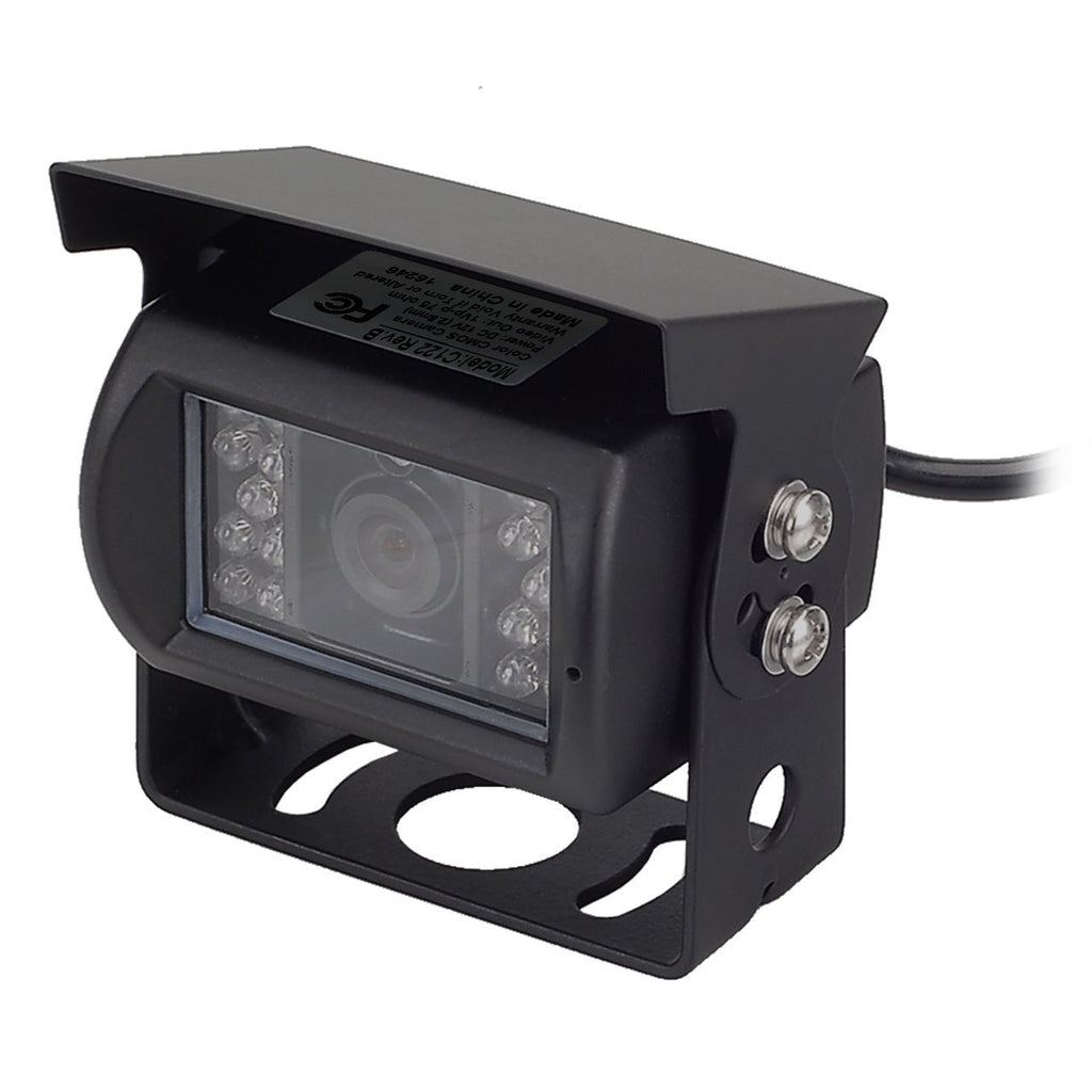 MobileVision C122H | Water-Resistant Rear Backup Camera Color CMOS with Night Vision LEDs - Heated